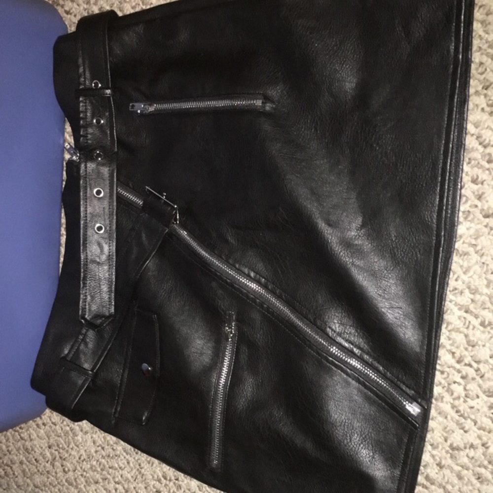 She is a rider Moto skirt